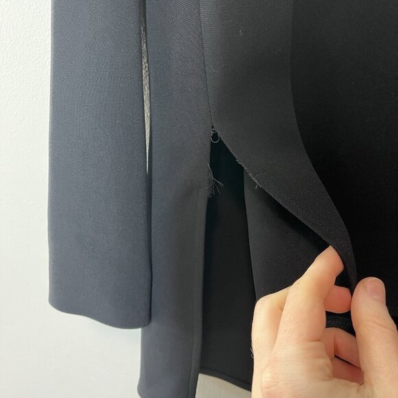 Stella McCartney NWT Black Arlesa Quarter Zip Blouse Size 38 - Picture 3 of 11